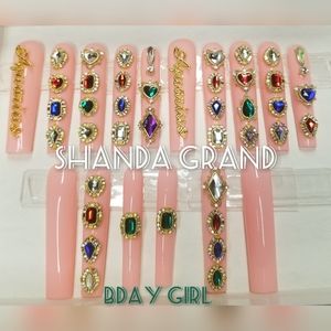 Lux Press-On Nails(3XL Tapered Square)